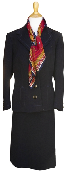 Margaret Thatcher Personally Owned Skirt Suit -- From the 1980s During Her Time as Prime Minister